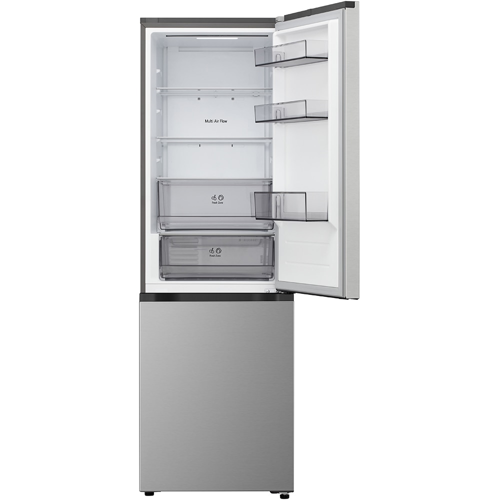 Combina frigorifica LG GBBSJ10EPY, No Frost, 333 l, H 186 cm, Clasa E, ThinQ, argintiu