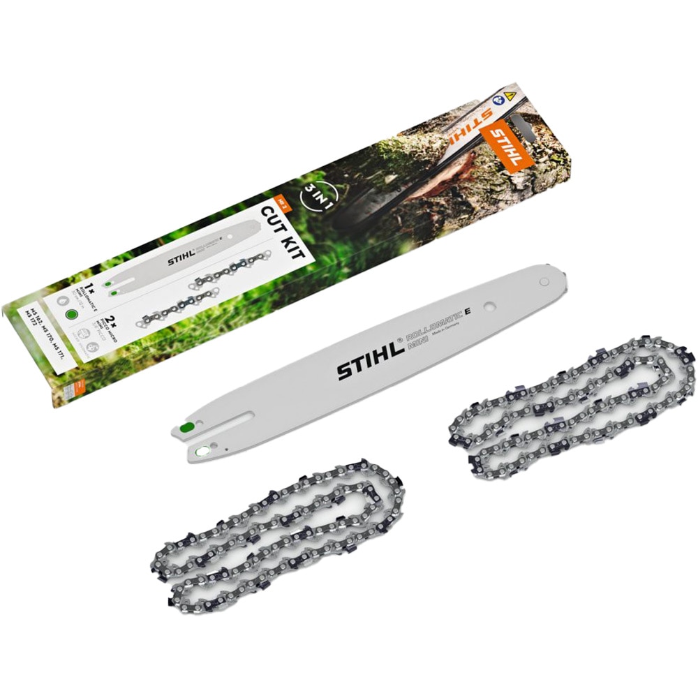 Kit accesorii 2 STIHL, 1 Sina Rollomatic E Mini si 2 Lanturi P Picco Micro Mini 3, 30cm/12", 61PMM3