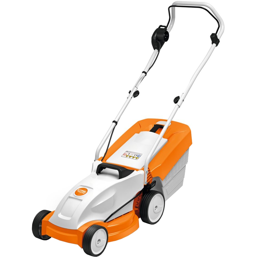 Masina de tuns iarba STIHL RME 235, Electrica, 1200W, latime taiere 33 cm, cos 30L, portocaliu-alb