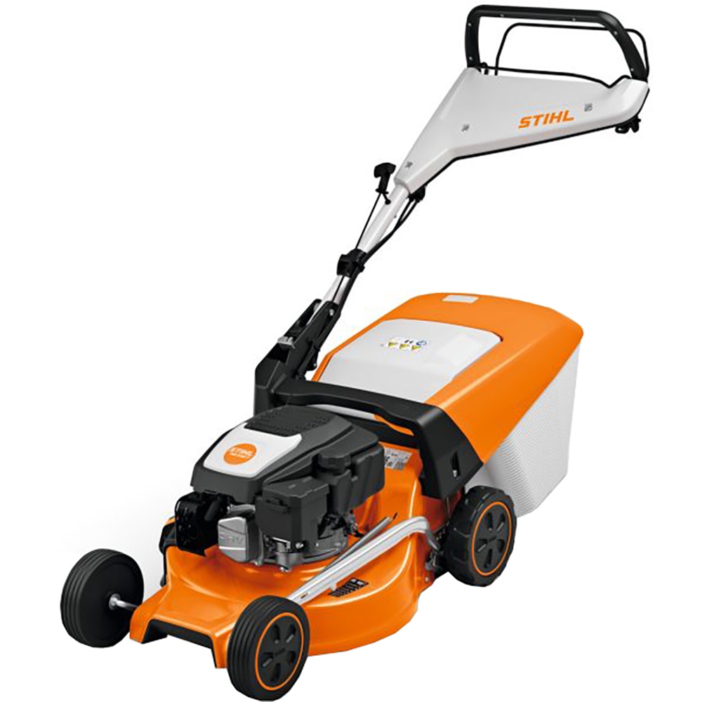 Masina de tuns iarba STIHL RM 248.3 T, Benzina, 2.4CP, 127CC, latime taiere 46 cm, cos 52L, portocaliu-negru