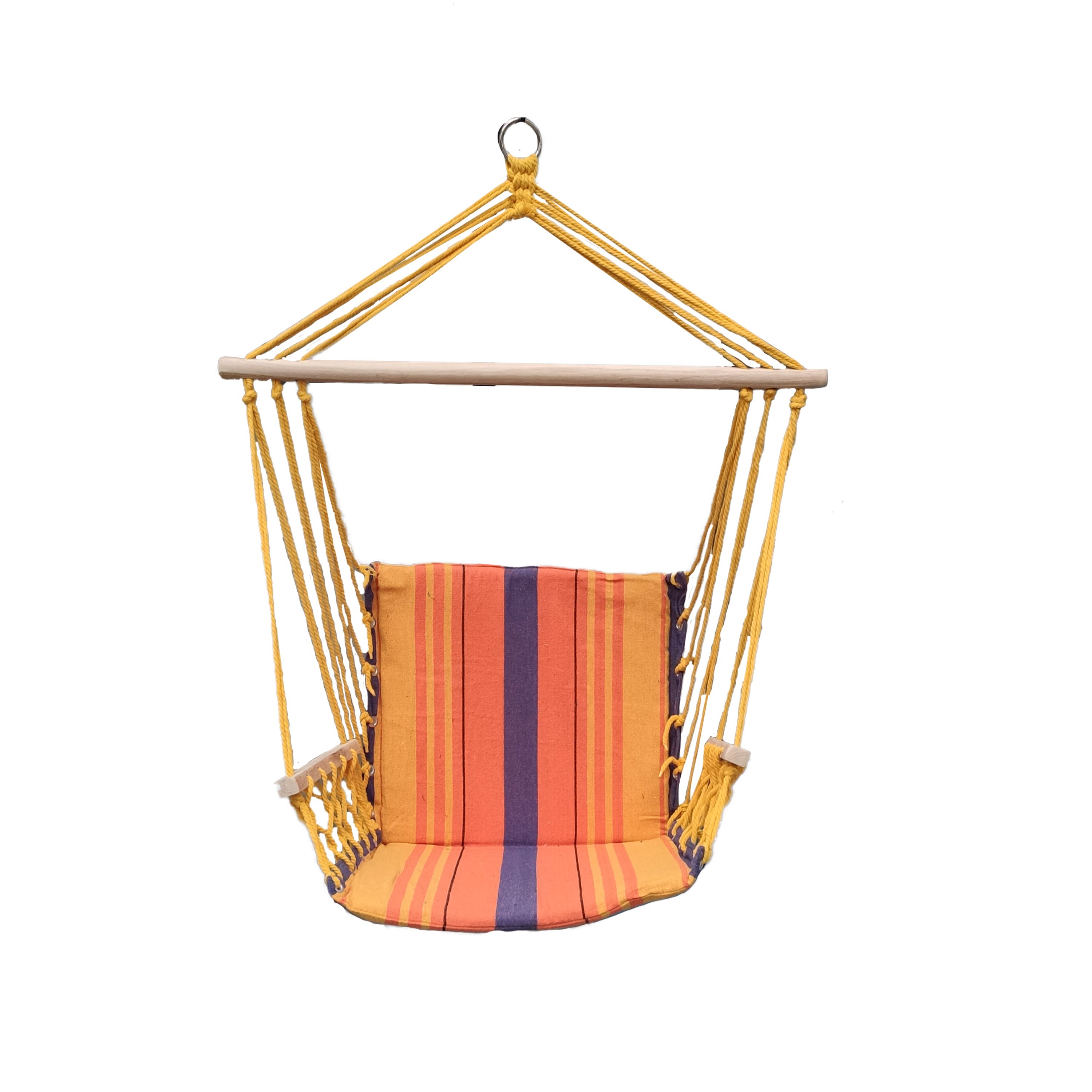 Hamac tip leagan, portocaliu/albastru,100 x 50 cm, sarcina max: 100 kg