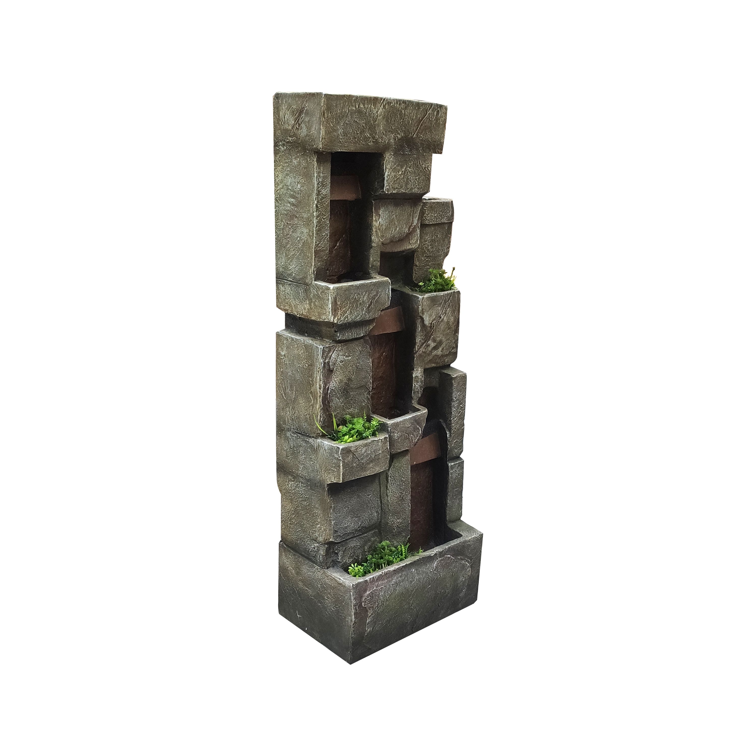 Fantana arteziana, LED, gradina, 54 x 37 x 143 cm