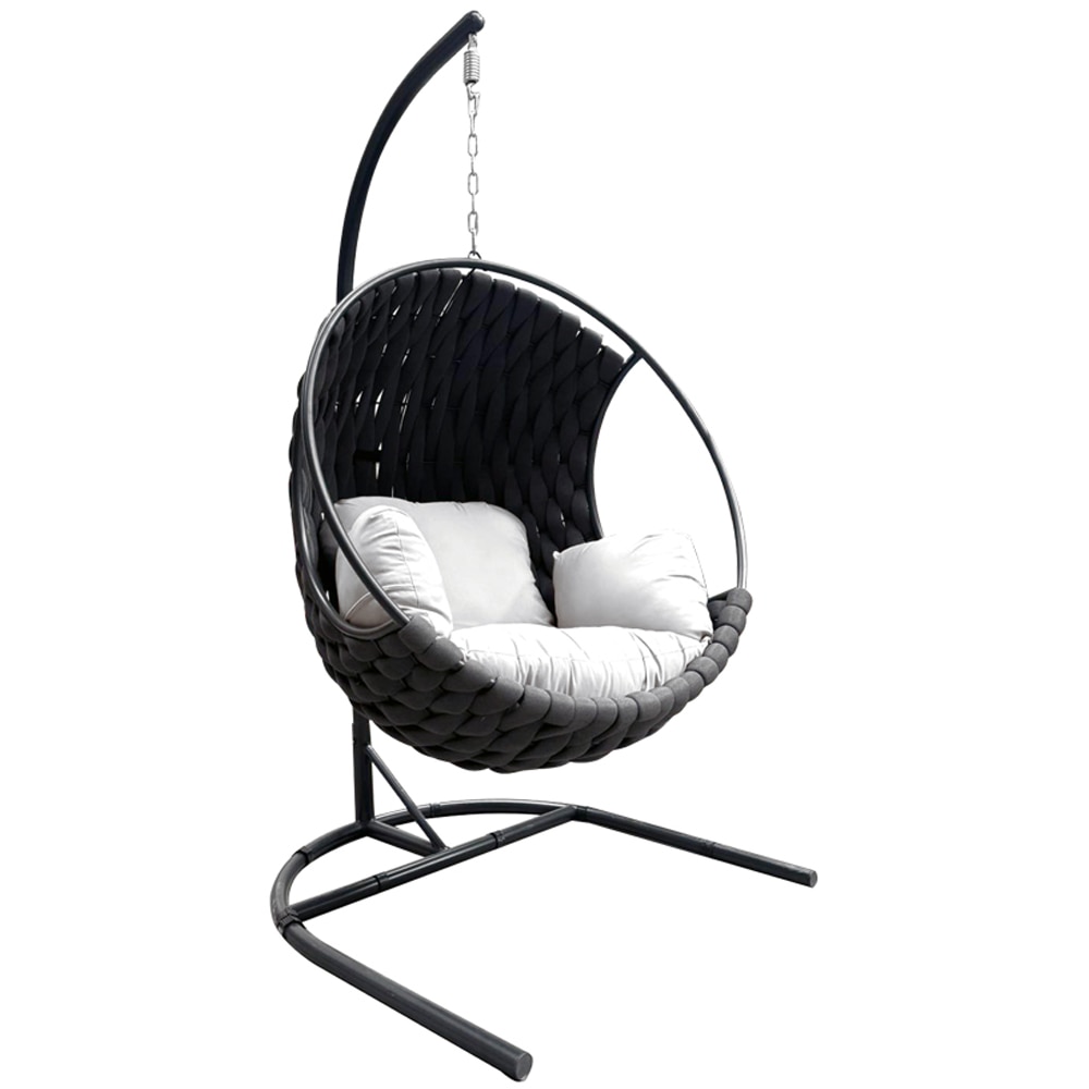 Leagan HOME DECOR, 105 x 195 x 105 cm, gri inchis