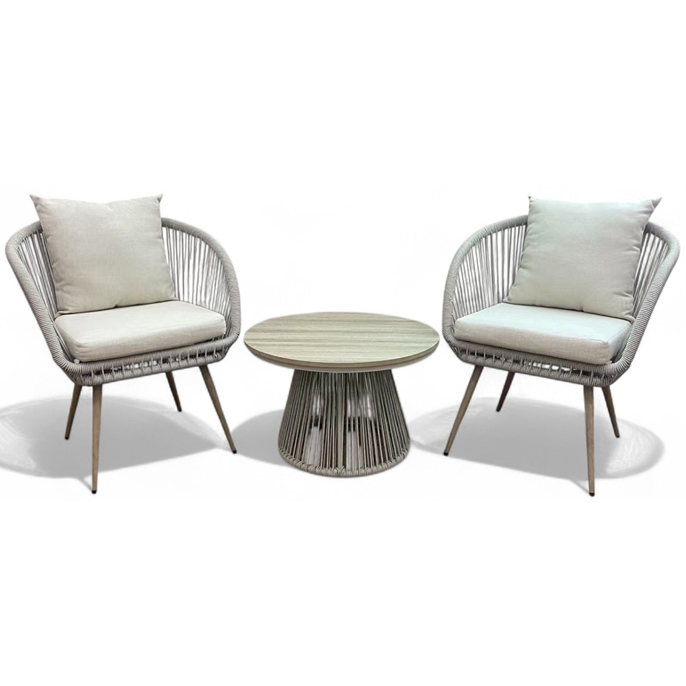 Set mobilier gradina HOME DECOR, 3 piese, bej