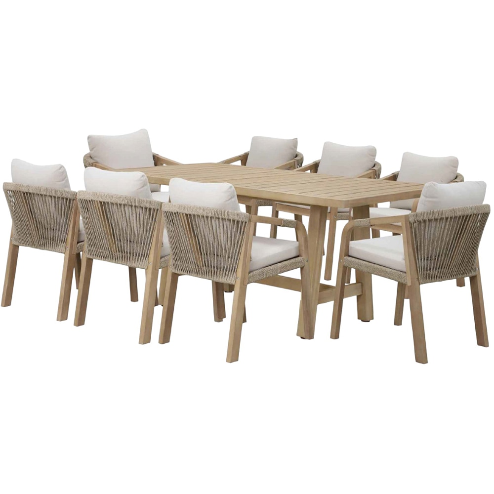 Set mobilier gradina HOME DECOR, 9 piese, bej