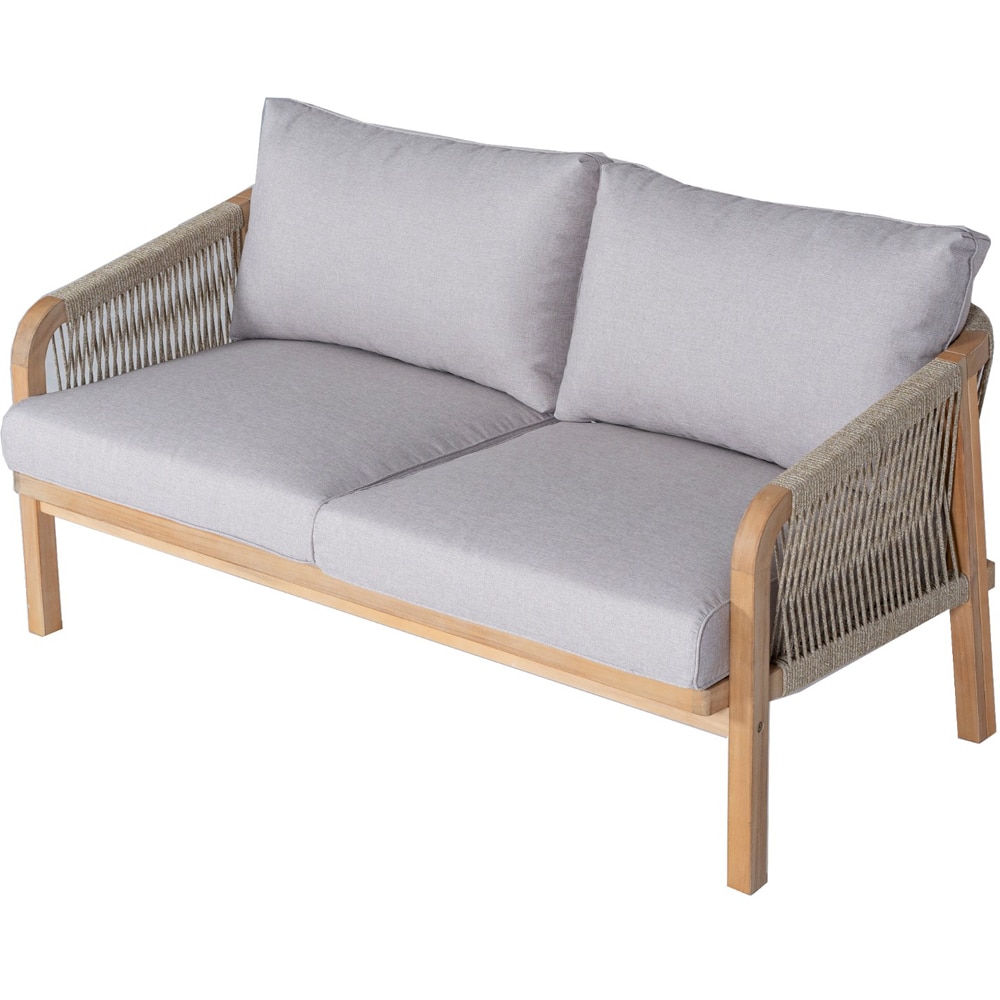 Set mobilier gradina HOME DECOR, 4 piese, gri deschis