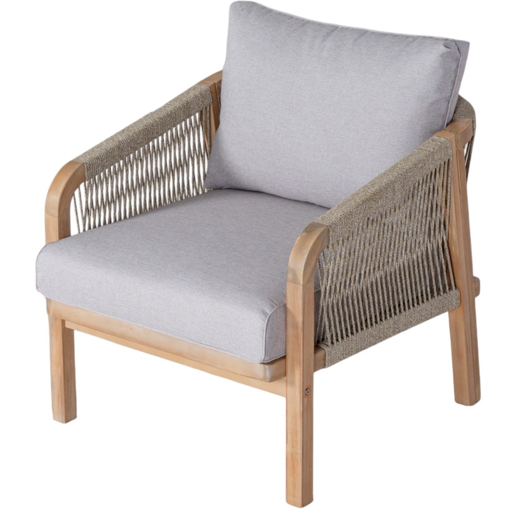 Set mobilier gradina HOME DECOR, 4 piese, gri deschis