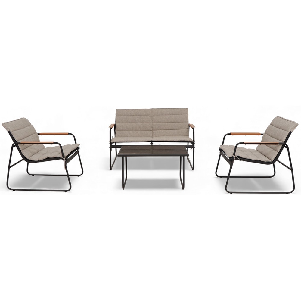 Set mobilier gradina HOME DECOR, 5 piese, maro taupe