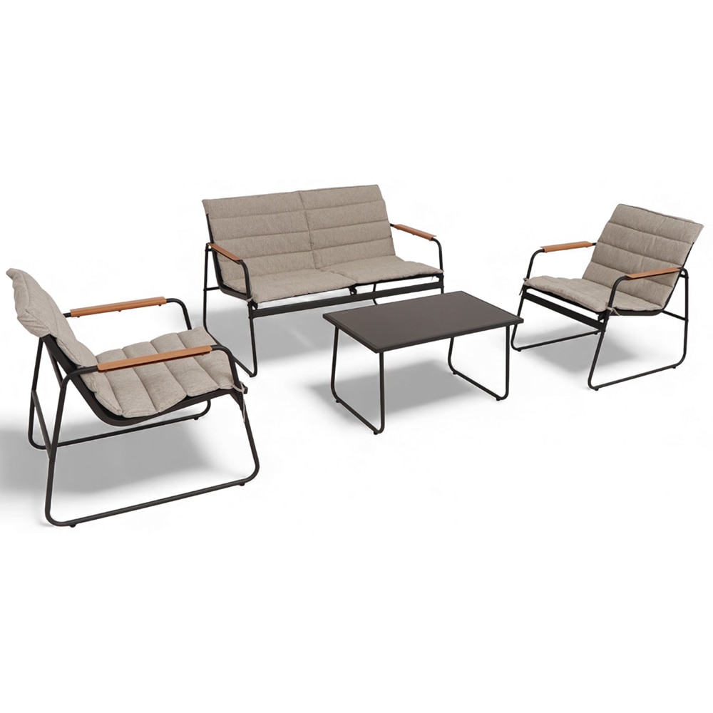 Set mobilier gradina HOME DECOR, 5 piese, maro taupe