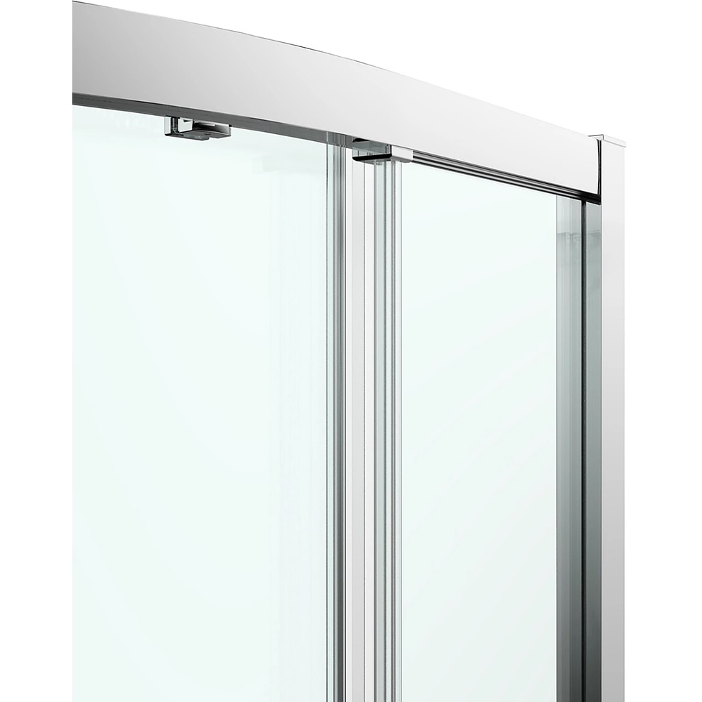 Cabina dus standard GOODHOME Ledava, montaj stanga, 120 x 80 x 195 cm, sticla securizata 8mm, profil crom