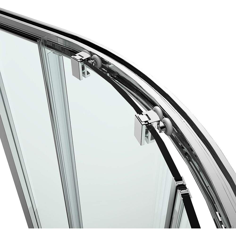 Cabina dus standard GOODHOME Ledava, montaj stanga, 120 x 80 x 195 cm, sticla securizata 8mm, profil crom