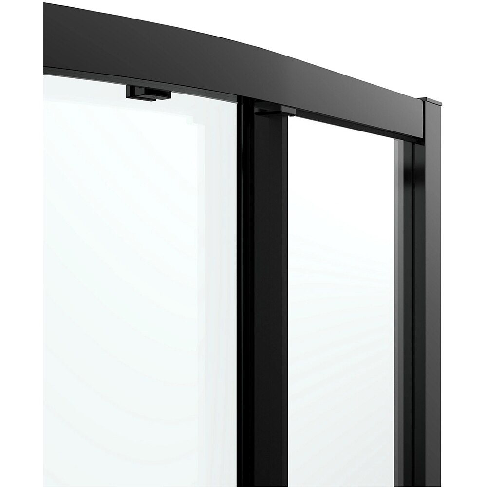 Cabina dus standard GOODHOME Ledava, montaj stanga, 120 x 80 x 195 cm, sticla securizata 8mm, profil negru