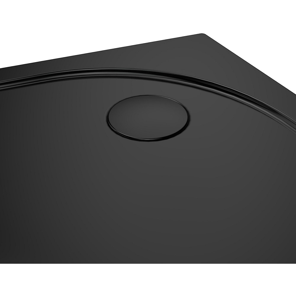 Cabina dus standard GOODHOME Ledava, montaj stanga, 120 x 80 x 195 cm, sticla securizata 8mm, profil negru