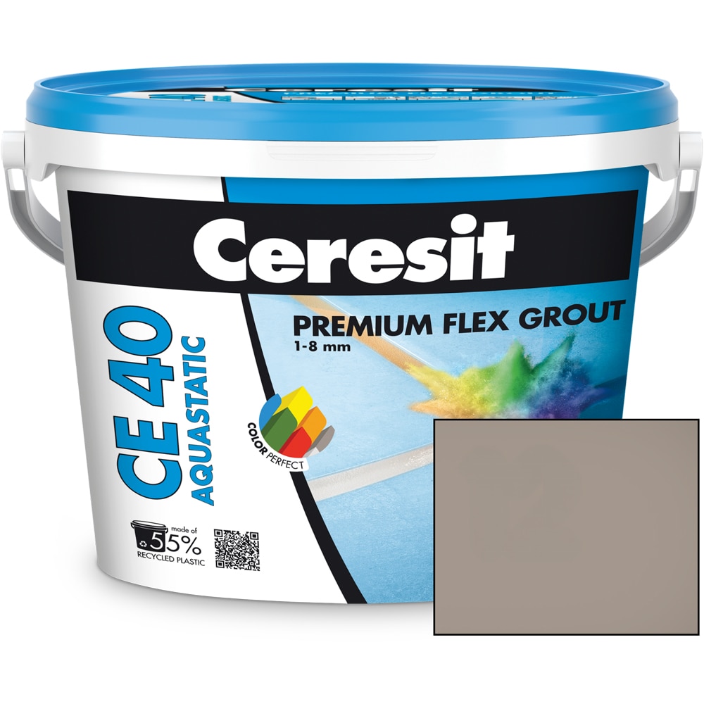 Chit de rosturi gresie si faianta CERESIT CE40, Cement Grey, interior/exterior, 2 kg