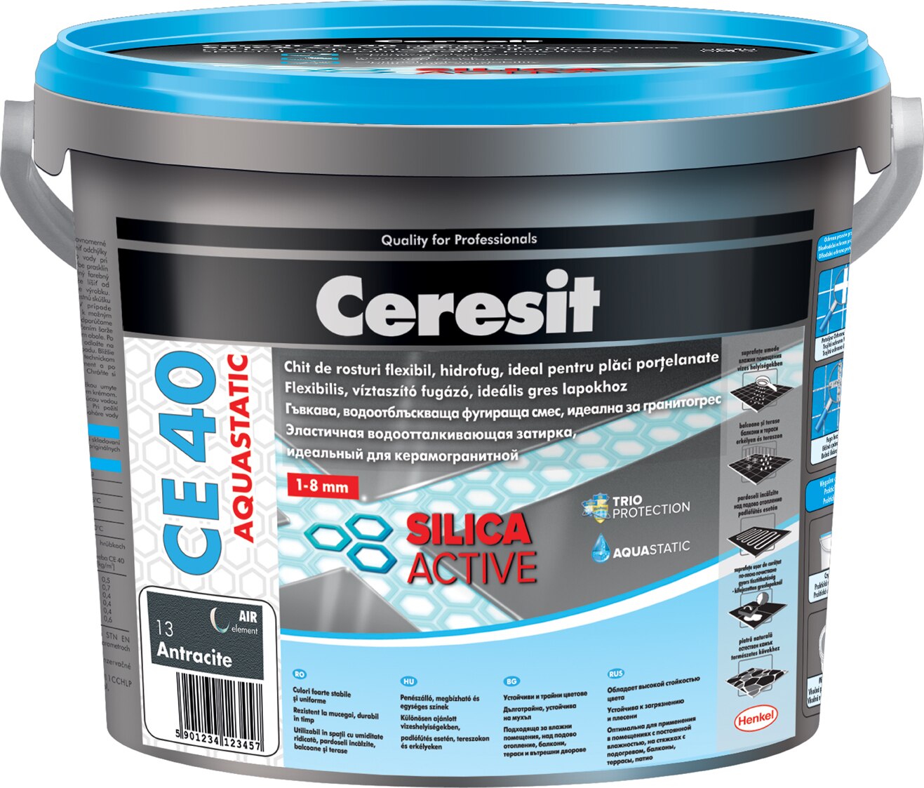 Chit rosturi, antracit, CE40, 5 kg • Ceresit