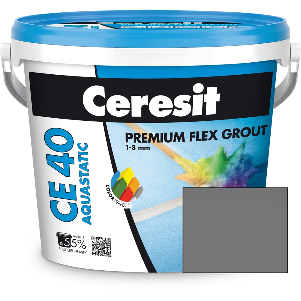 Chit de rosturi gresie si faianta CERESIT CE40, Graphit, interior/exterior, 5 kg