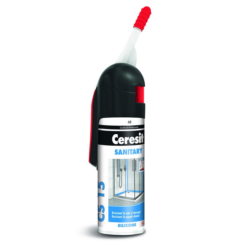 Silicon Pentru Spatii Umede, Alb, Aplicare Pistol, 100 Ml • Ceresit 