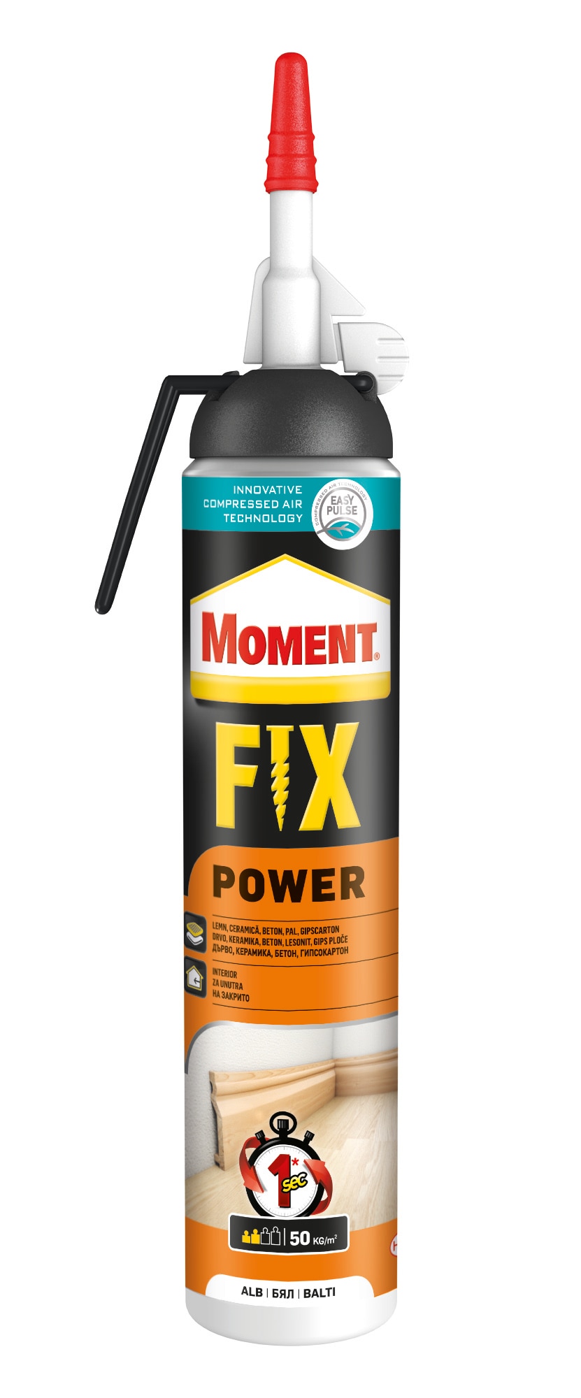 Adeziv autoaplicare, transparent, 260 g   Moment Fix Power