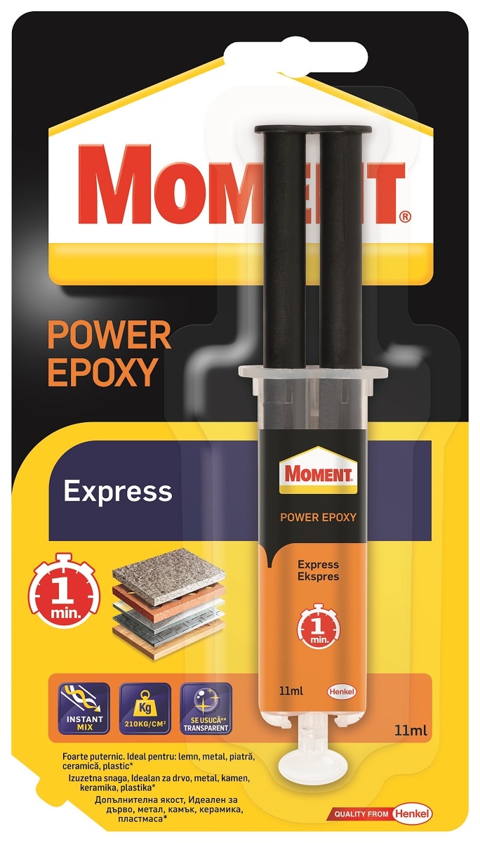 Adeziv universal, transparent, 11 ml Moment Express Power Epoxy