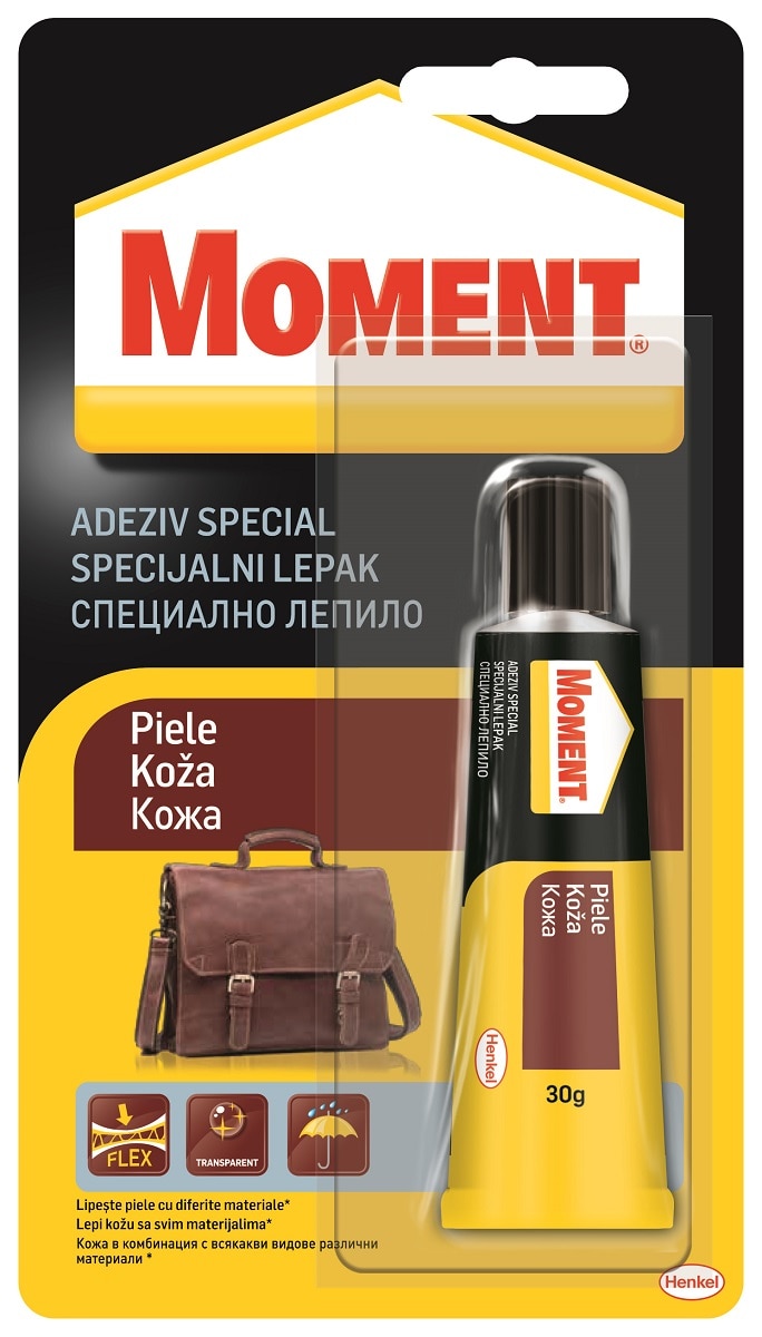 Adeziv pentru piele, transparent, 30 g   Moment