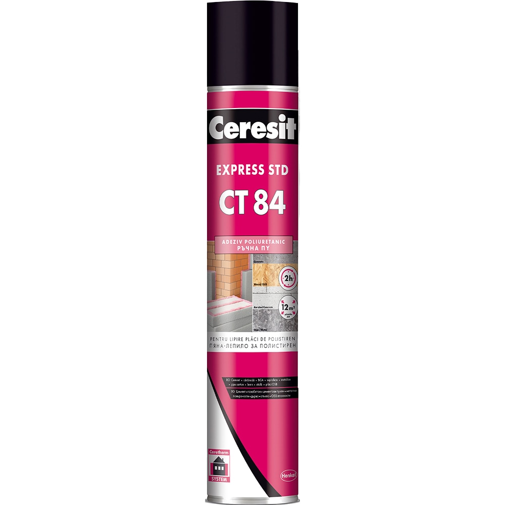Spuma adeziva polistiren Ceresit CT 84 Express STD, 750 ml