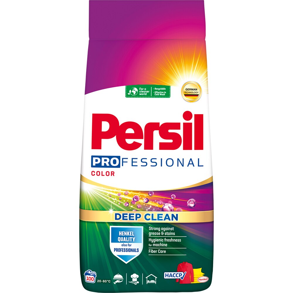 Detergent pudra PERSIL Deep Clean Color Professional, 5.5 kg, 100 spalari
