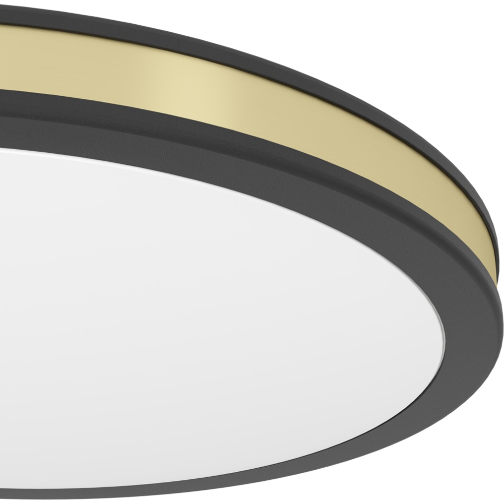 Plafoniera Led EGLO Pescaito, 10W, 1100lm, lumina calda, IP20, negru-alb