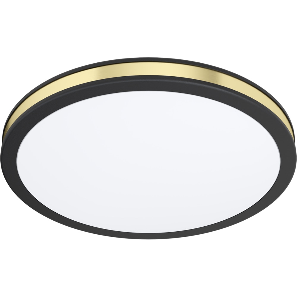 Plafoniera Led EGLO Pescaito, 10W, 1100lm, lumina calda, IP20, negru-alb