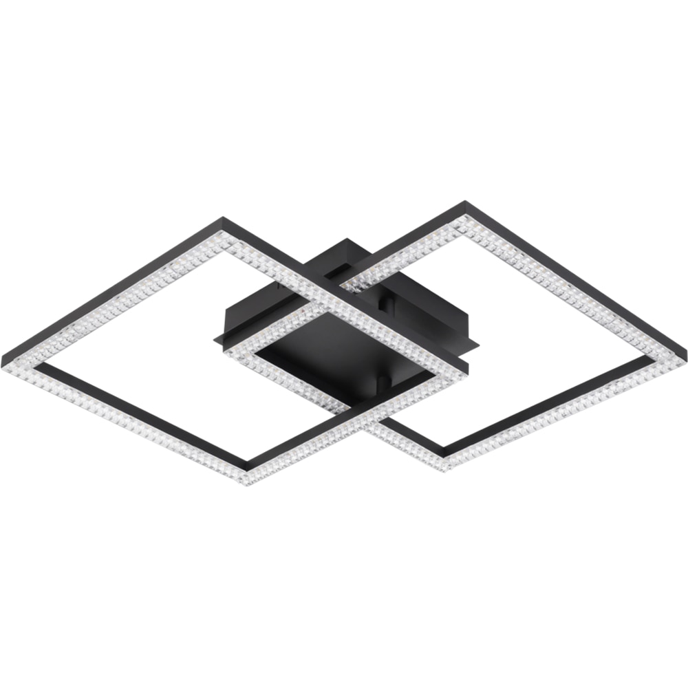 Plafoniera Led EGLO Lejias, 21W, 3050lm, lumina calda, IP20, negru