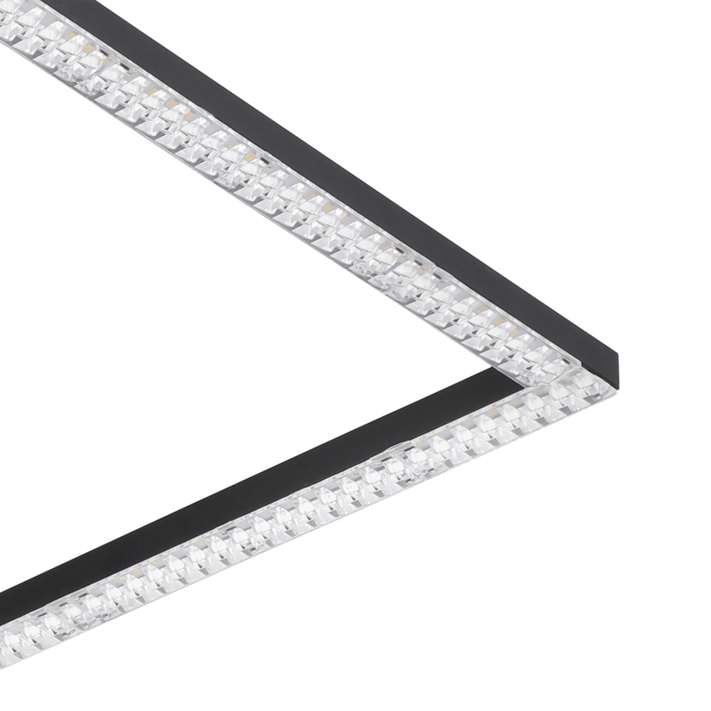 Plafoniera Led EGLO Lejias, 21W, 3050lm, lumina calda, IP20, negru