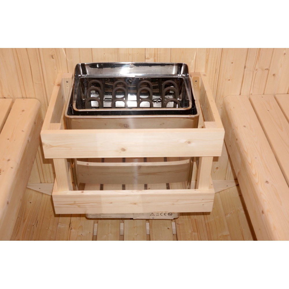 Sauna finlandeza SANOTECHNIK Tromso L, 189 x 180 x 191.5 cm, 4 persoane, natur
