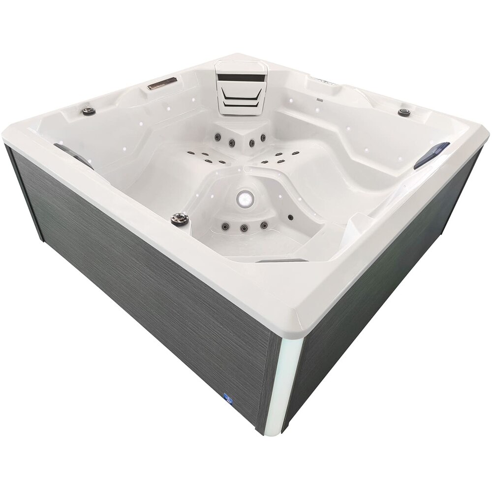 Jacuzzi exterior SANOTECHNIK Rovinj, 210 x 210 x 90 cm, 5 persoane, alb