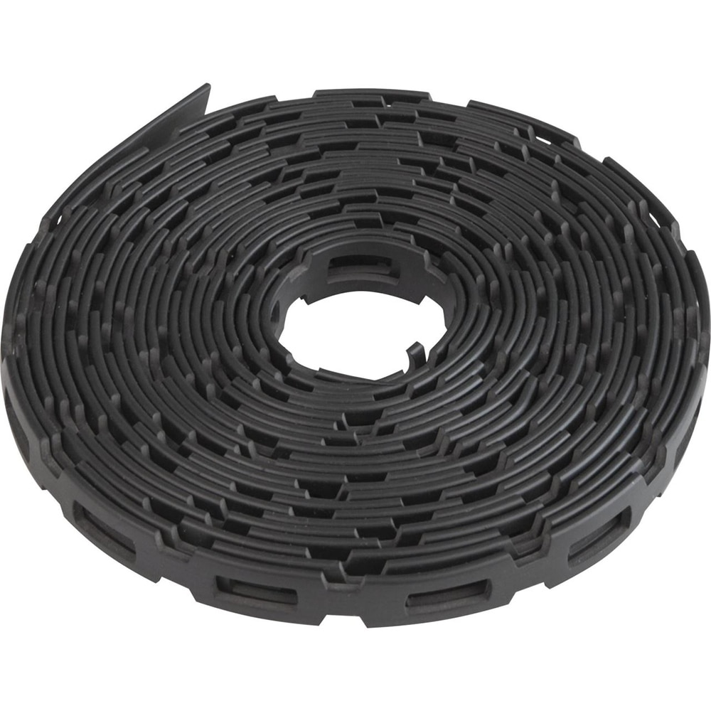 Banda de plastic perforata, 5m, negru