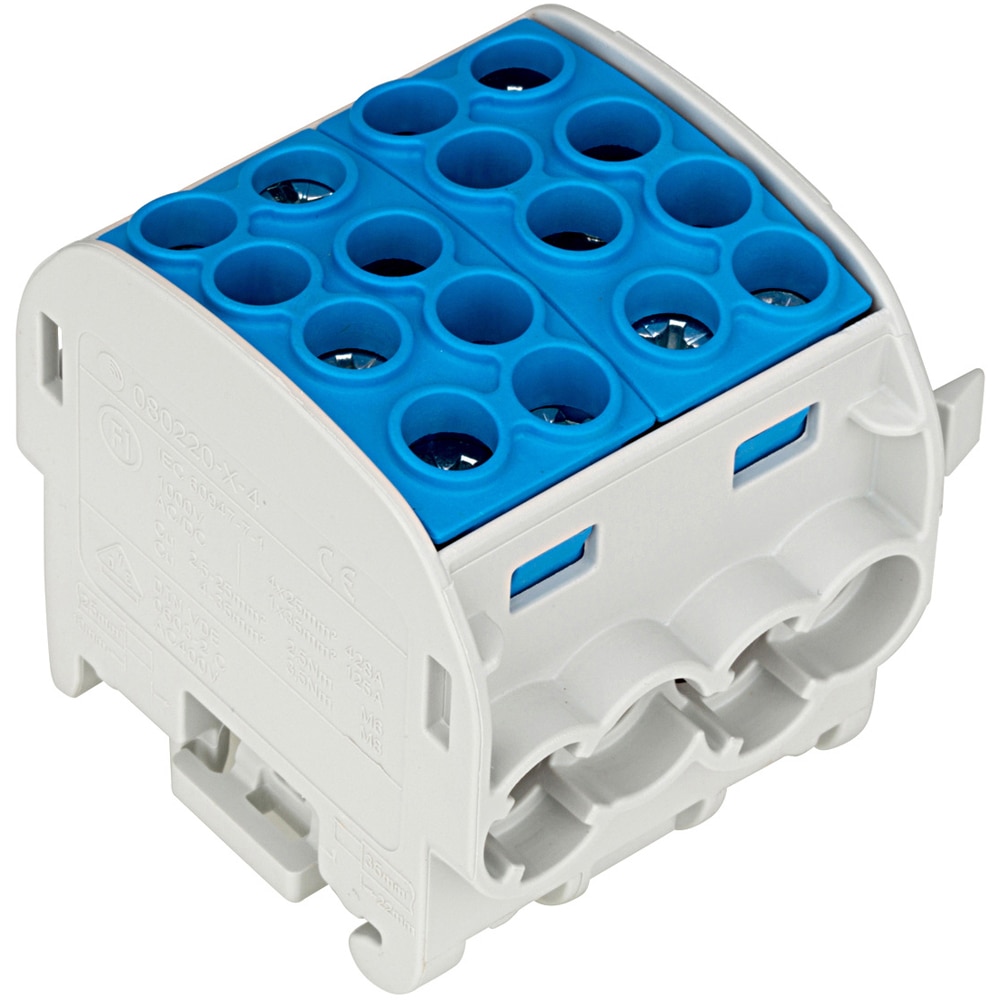 Clema derivatie SCHRACK IK026222, max 35mm2, albastru