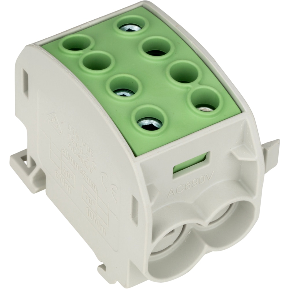 Clema derivatie SCHRACK IK026330, max 70mm2, verde