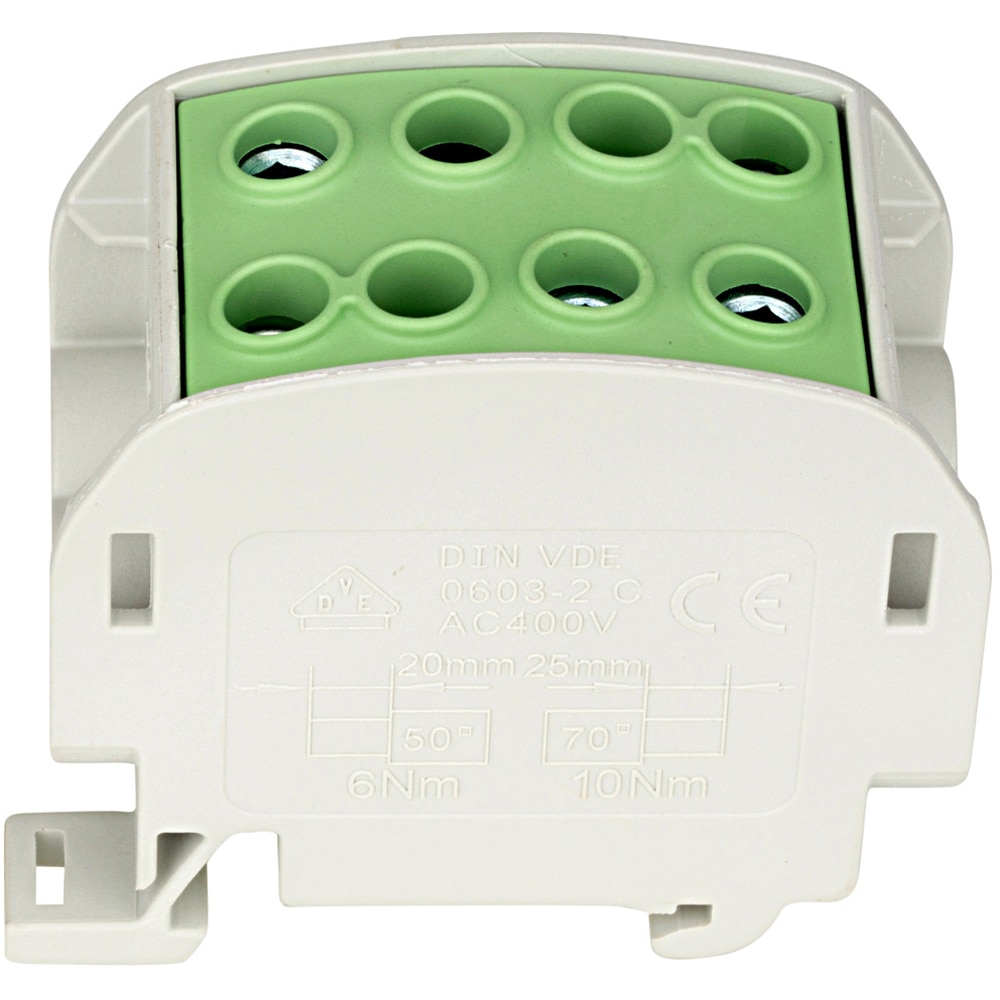 Clema derivatie SCHRACK IK026330, max 70mm2, verde