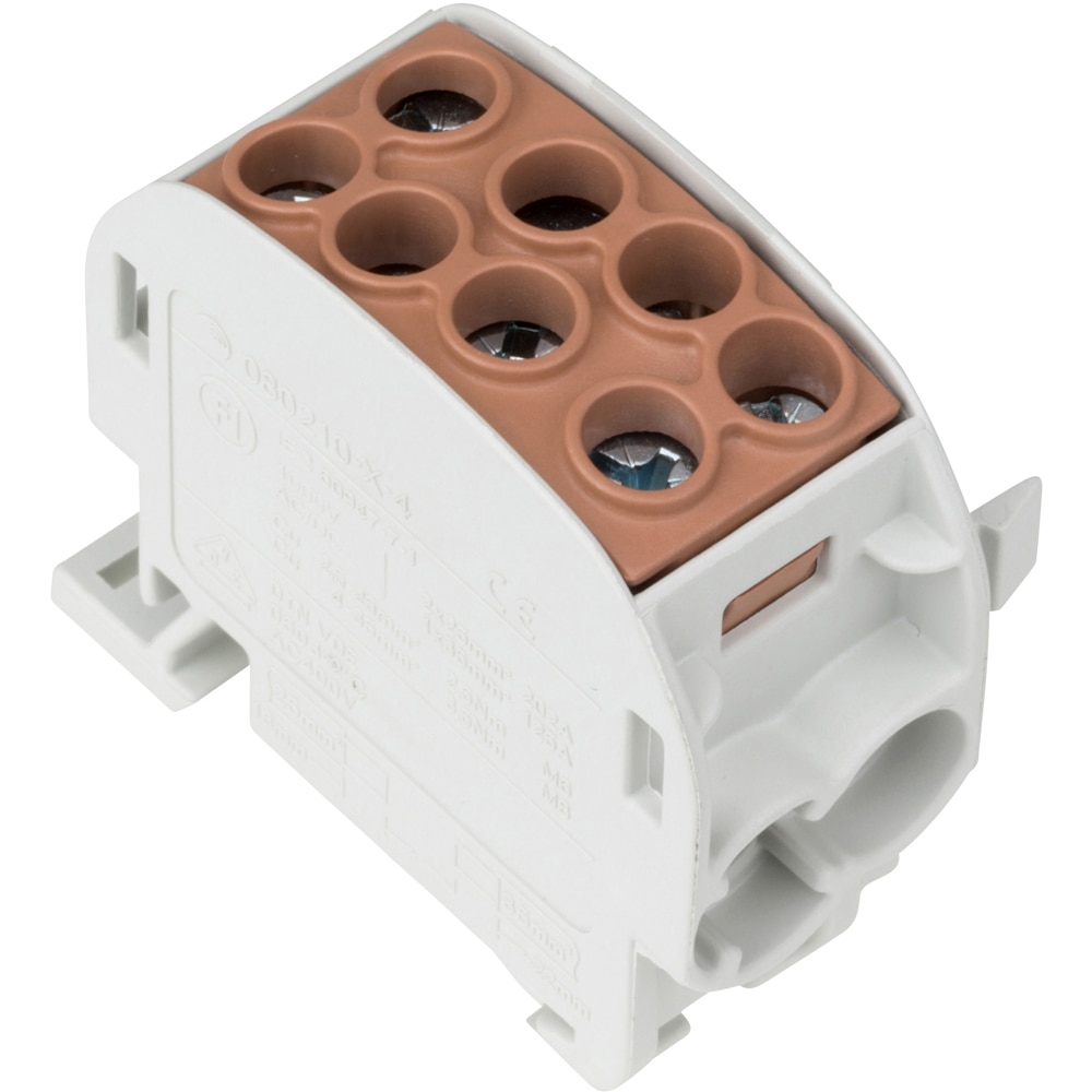 Clema derivatie SCHRACK IK026240, max 35mm2, maro