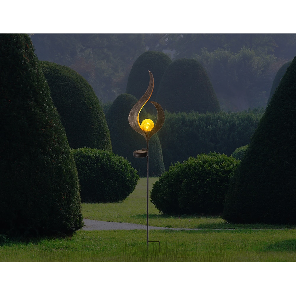 Lampa solara GLOBO bronz, 90cm, 3000K, IP44, metal, bronz