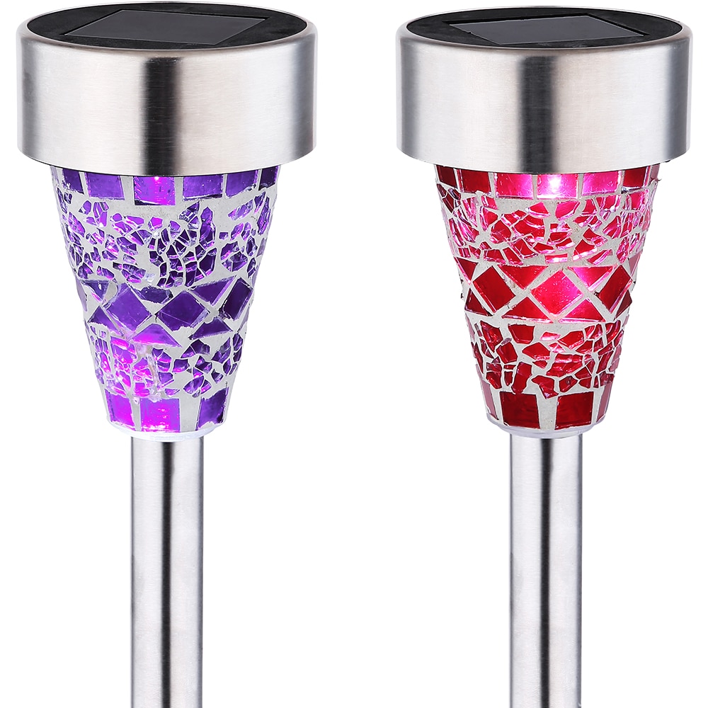 Lampa solara GLOBO, 38.7cm, 6500K, IP44, otel, multicolor