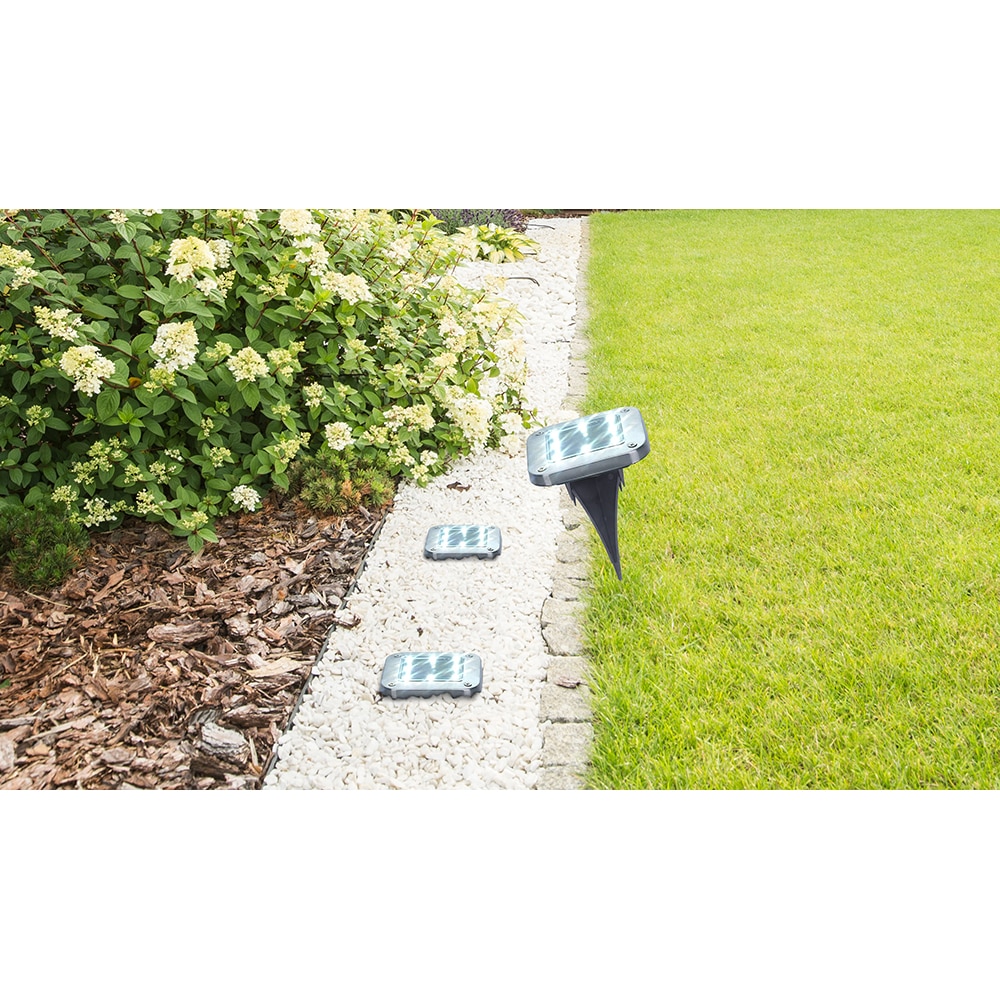 Set 2 spoturi solare GLOBO, IP44, plastic, transparent