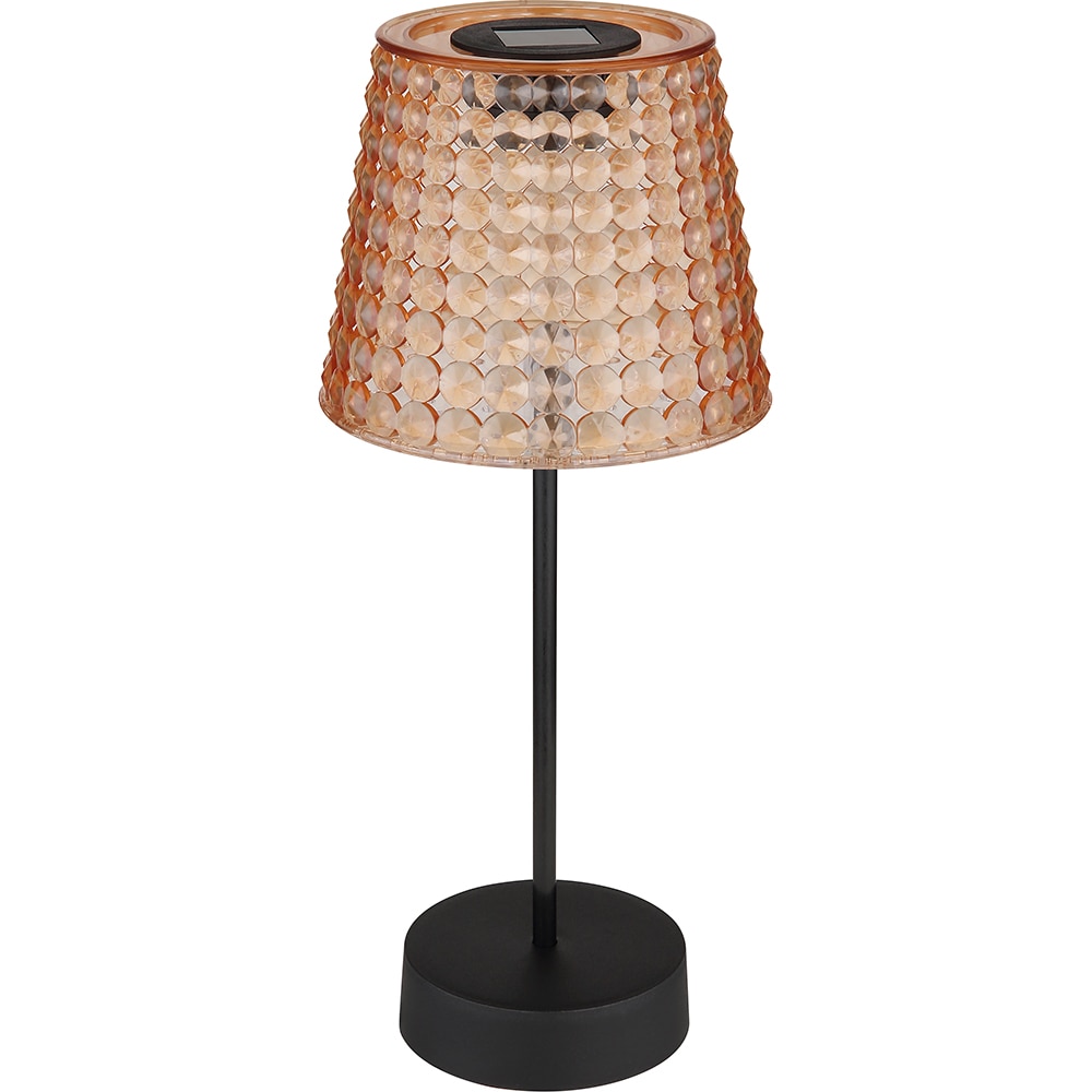 Set 2 veioze solare GLOBO, 3000K, plastic, negru