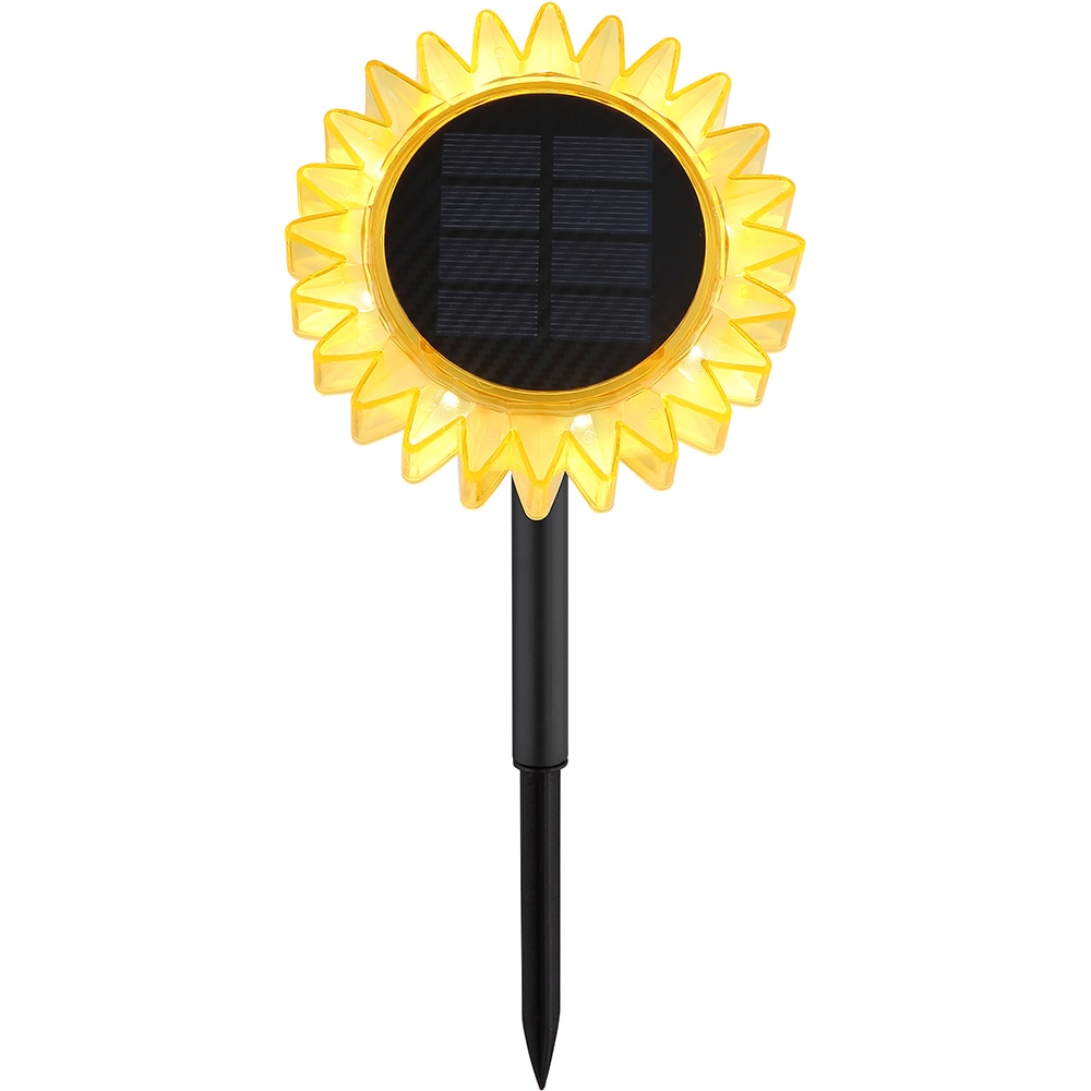 Lampa solara GLOBO Floarea Soarelui, 0.06W, 3000K, plastic, galben