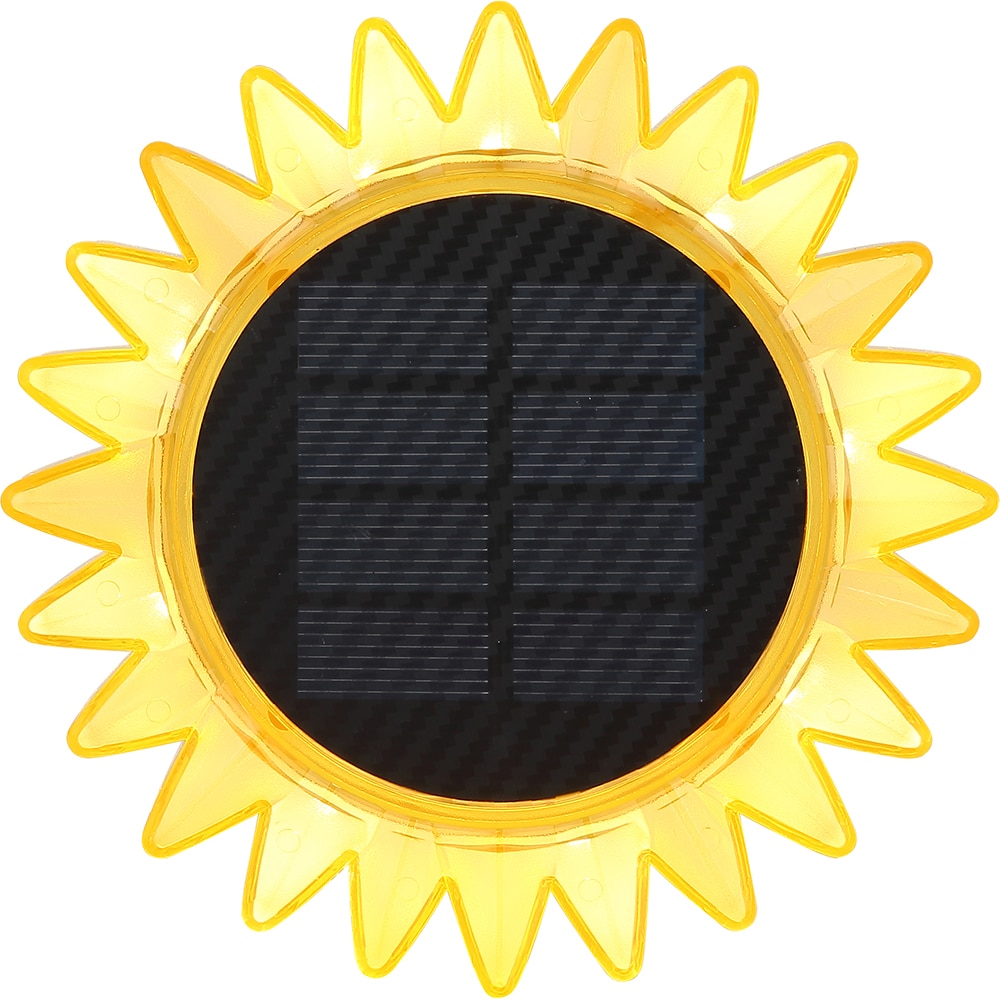 Lampa solara GLOBO Floarea Soarelui, 0.06W, 3000K, plastic, galben