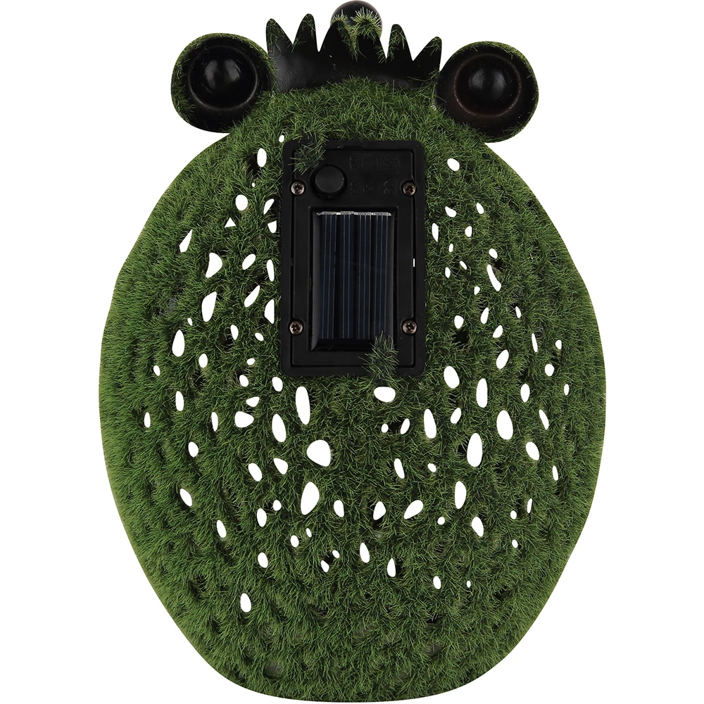 Lampa solara GLOBO arici, 3000K, IP44, metal, maro