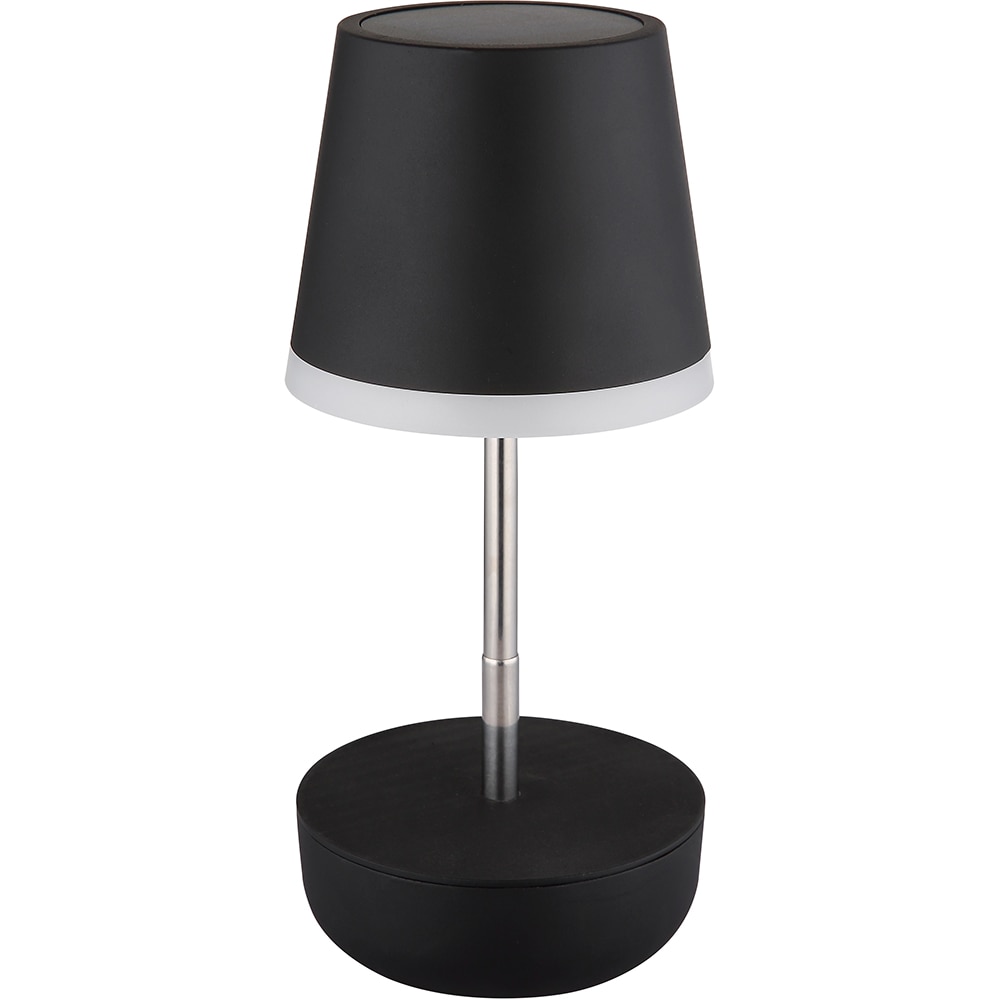 Veioza solara GLOBO, 3000K, IP44, plastic, negru