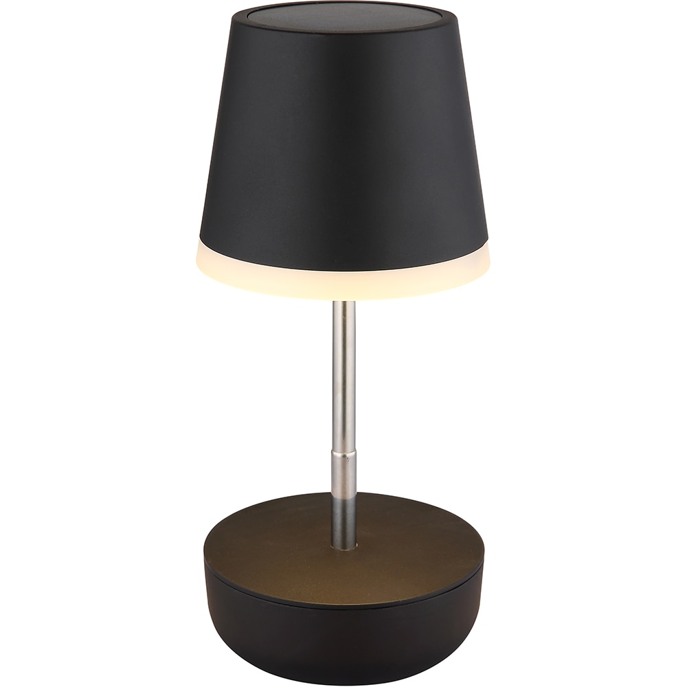 Veioza solara GLOBO, 3000K, IP44, plastic, negru