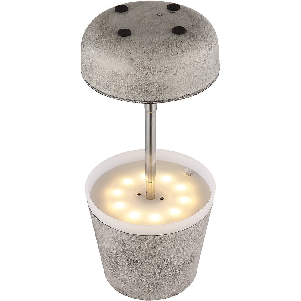 Veioza solara GLOBO, 3000K, IP44, plastic, bej