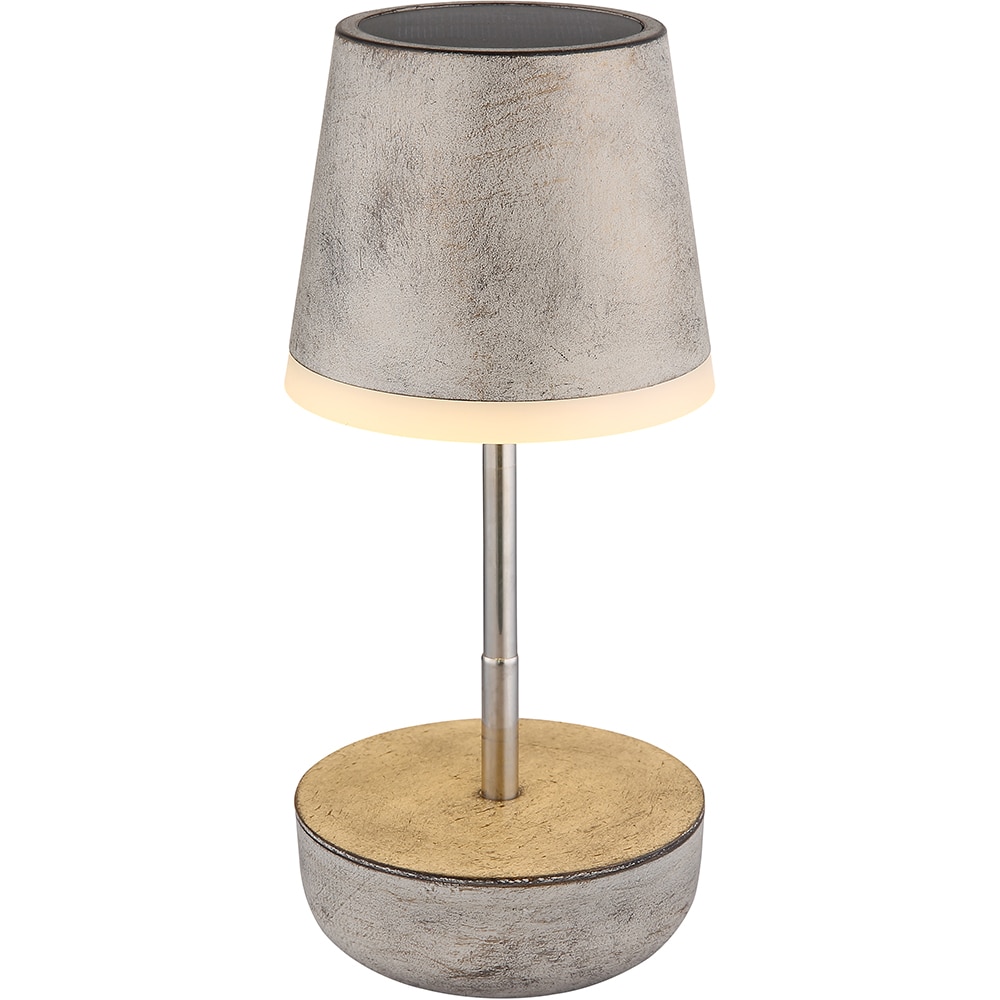 Veioza solara GLOBO, 3000K, IP44, plastic, bej