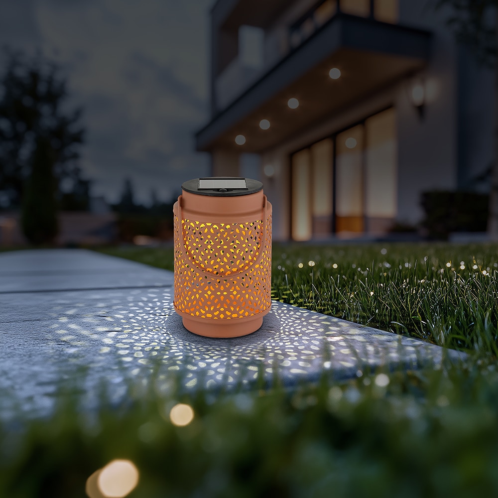 Felinar solar GLOBO, 3000K, 30cm, metal, multicolor