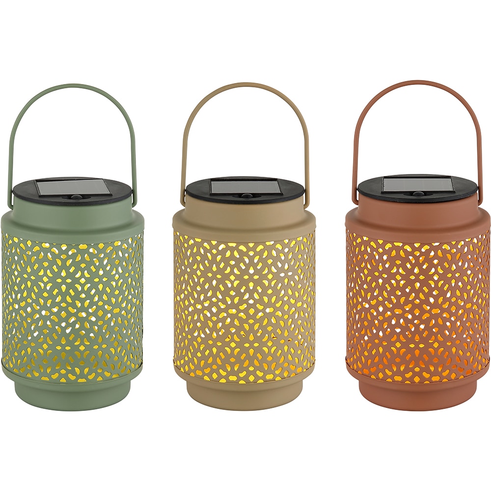 Felinar solar GLOBO, 3000K, 30cm, metal, multicolor